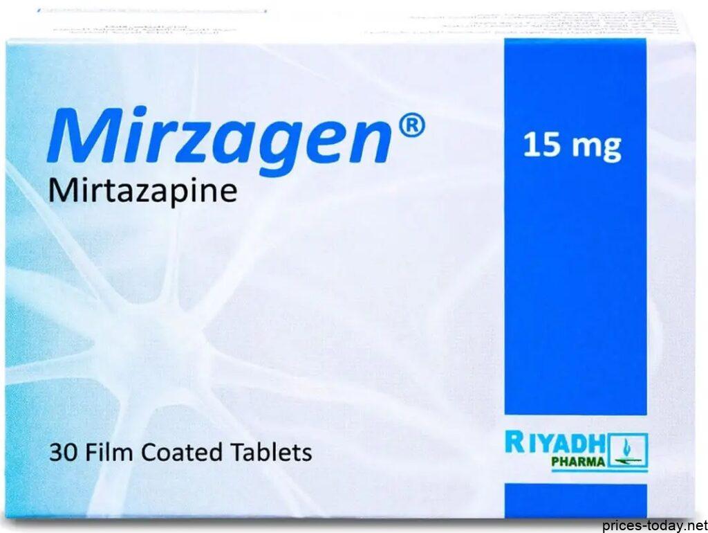 سعر دواء ميرزاجن أقراص mirzagen tablets مهديء ومضاد للاكتئاب